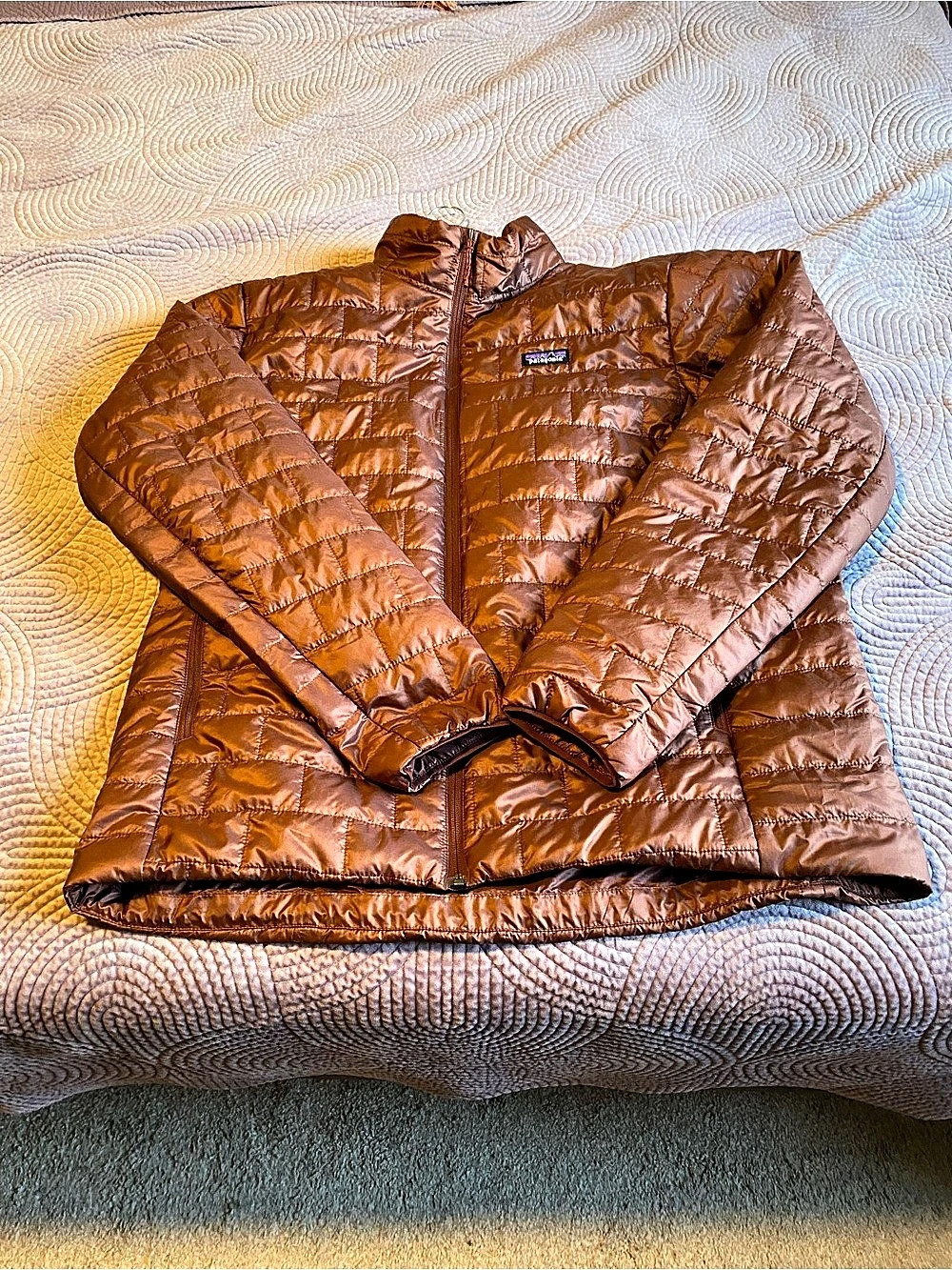 Patagonia Down Sweater Puffer Jacket in Copper/Brown - Size Men’s XXL